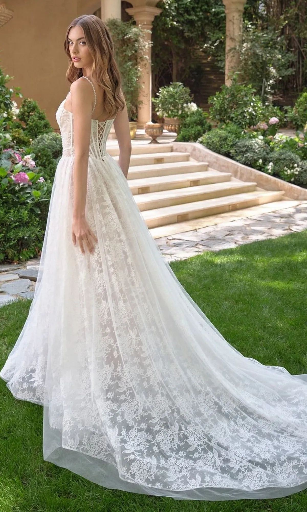 Long Wedding Dress: Andrea and Leo WL069 sold by PromGirl product image thumbnail 2