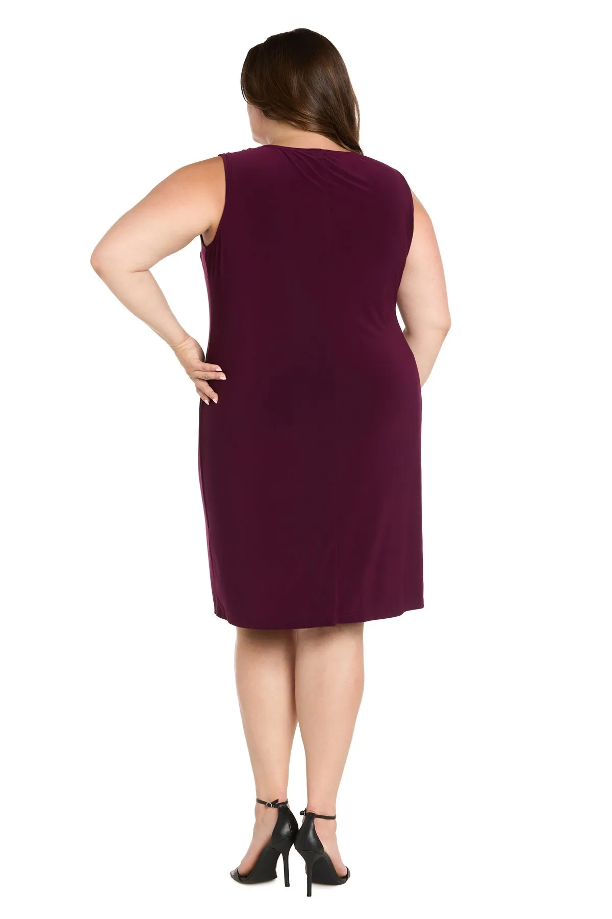 Short Plus-Size Jacket Party Dress: R&M Richards 3747W sold by PromGirl product image thumbnail 4