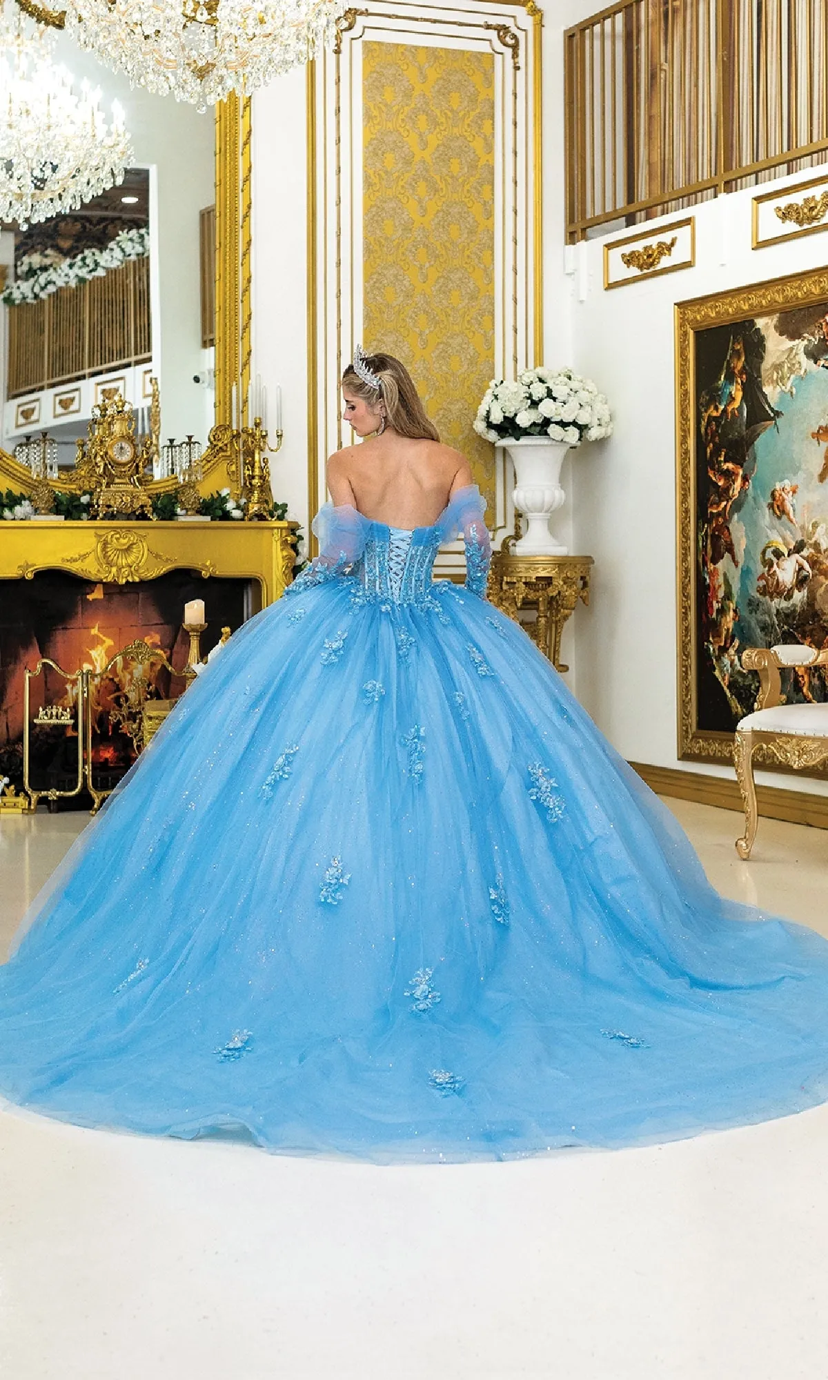 Blue Quinceanera Dress 5038 By Dancing Queen sold by PromGirl product image thumbnail 2