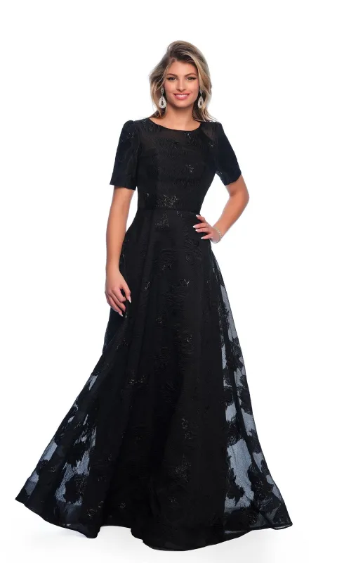 Modest Black Prom Dress: Dave and Johnny 11815 sold by PromGirl