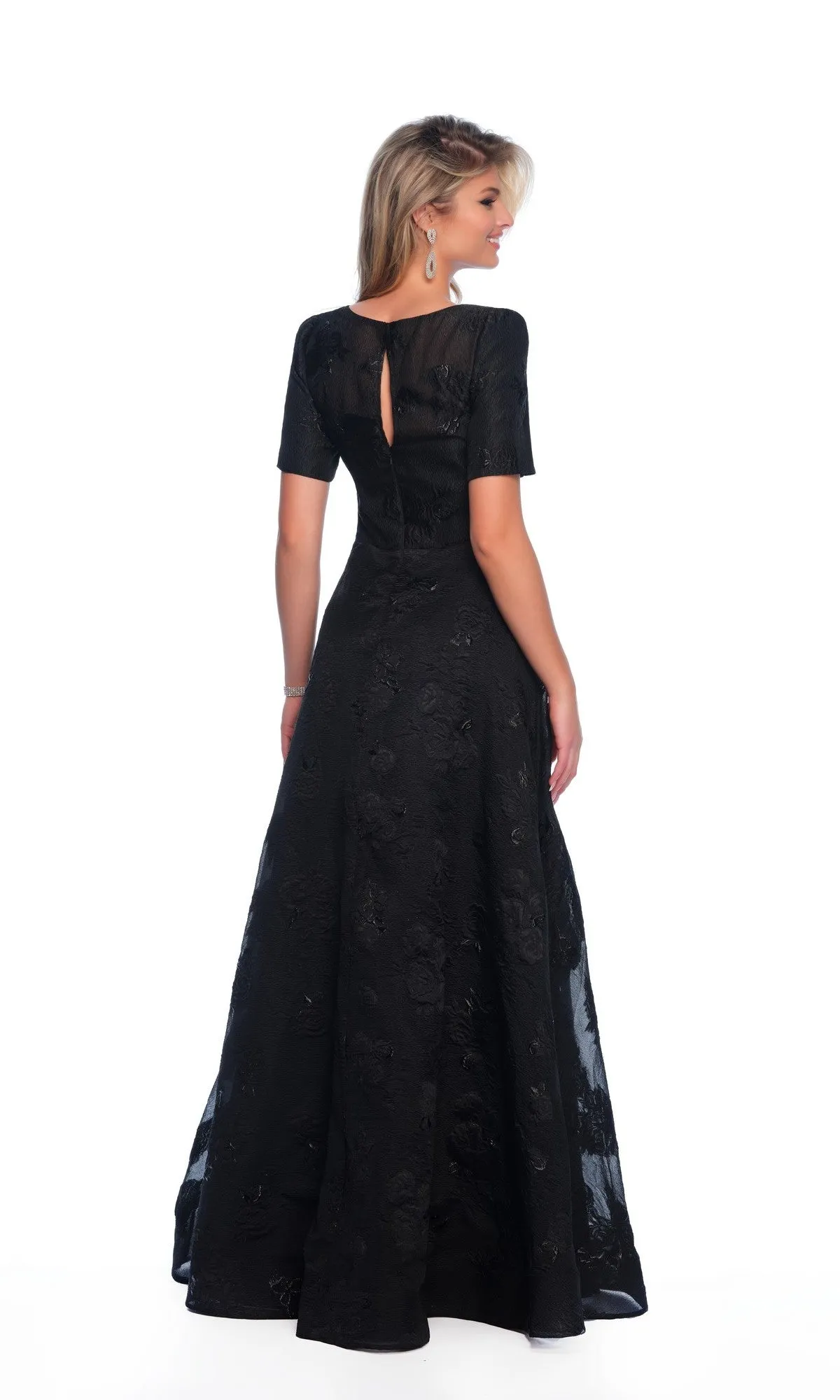 Modest Black Prom Dress: Dave and Johnny 11815 sold by PromGirl product image thumbnail 2