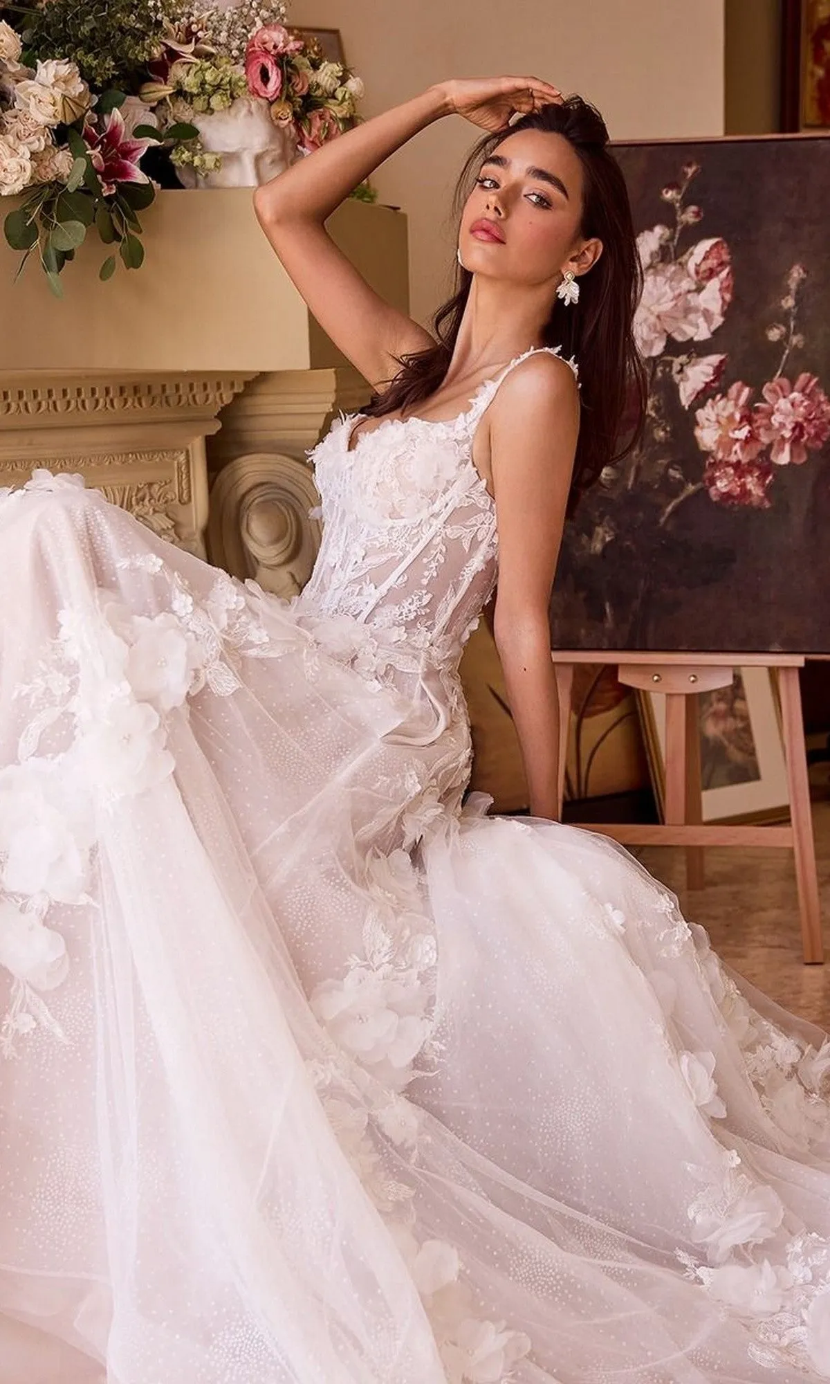 Long Wedding Dress: Andrea and Leo WL045 sold by PromGirl product image thumbnail 4