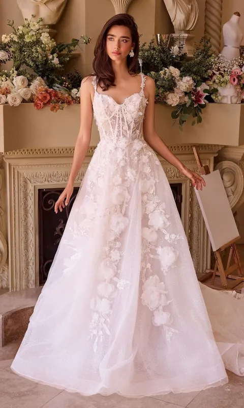 Long Wedding Dress: Andrea and Leo WL045 sold by PromGirl