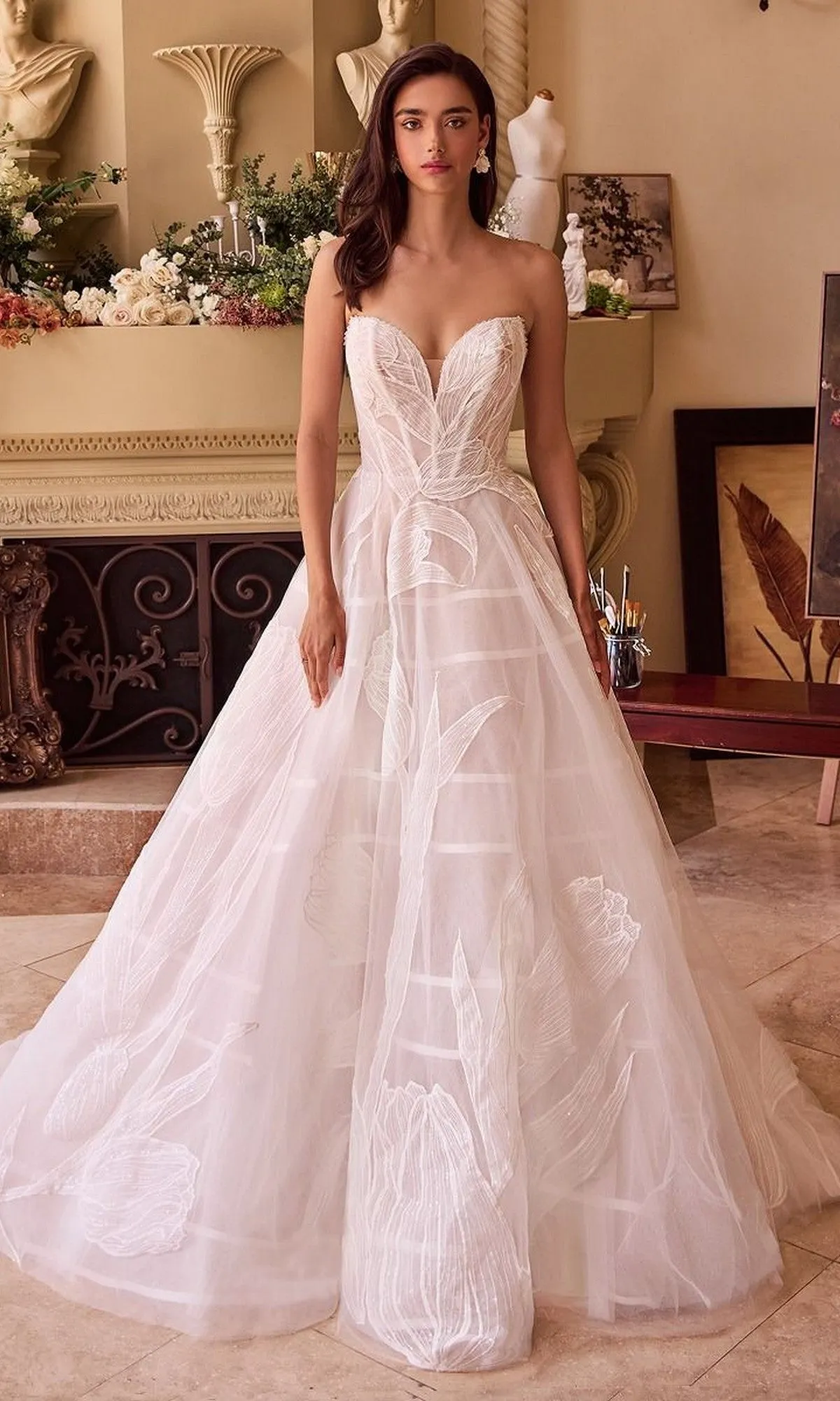 Long Wedding Dress: Andrea and Leo WL043 sold by PromGirl product image thumbnail 3