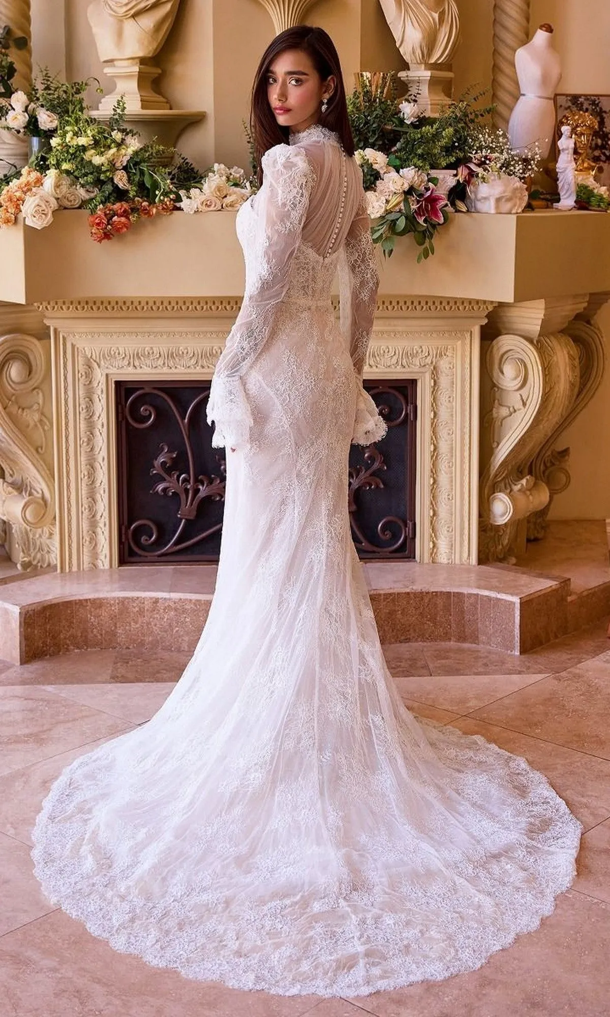 Long Wedding Dress: Andrea and Leo WL042 sold by PromGirl product image thumbnail 4