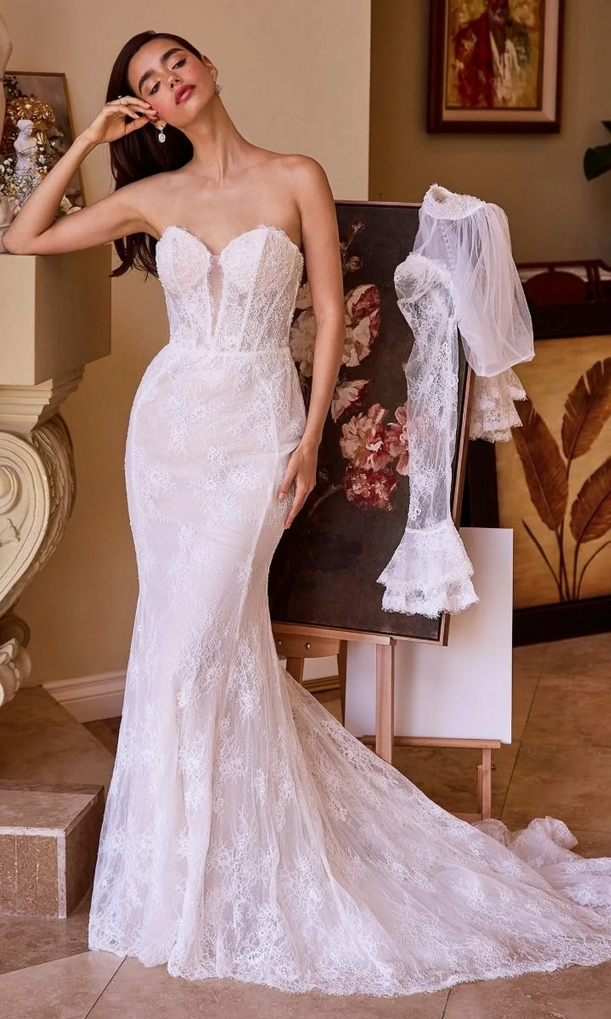 Long Wedding Dress: Andrea and Leo WL042 sold by PromGirl product image thumbnail 5