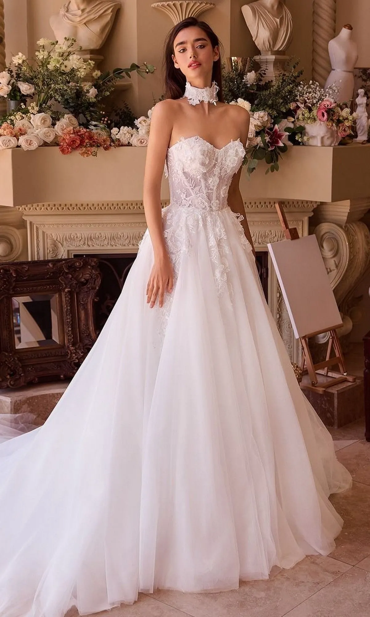 Long Wedding Dress: Andrea and Leo WL041 sold by PromGirl product image thumbnail 3