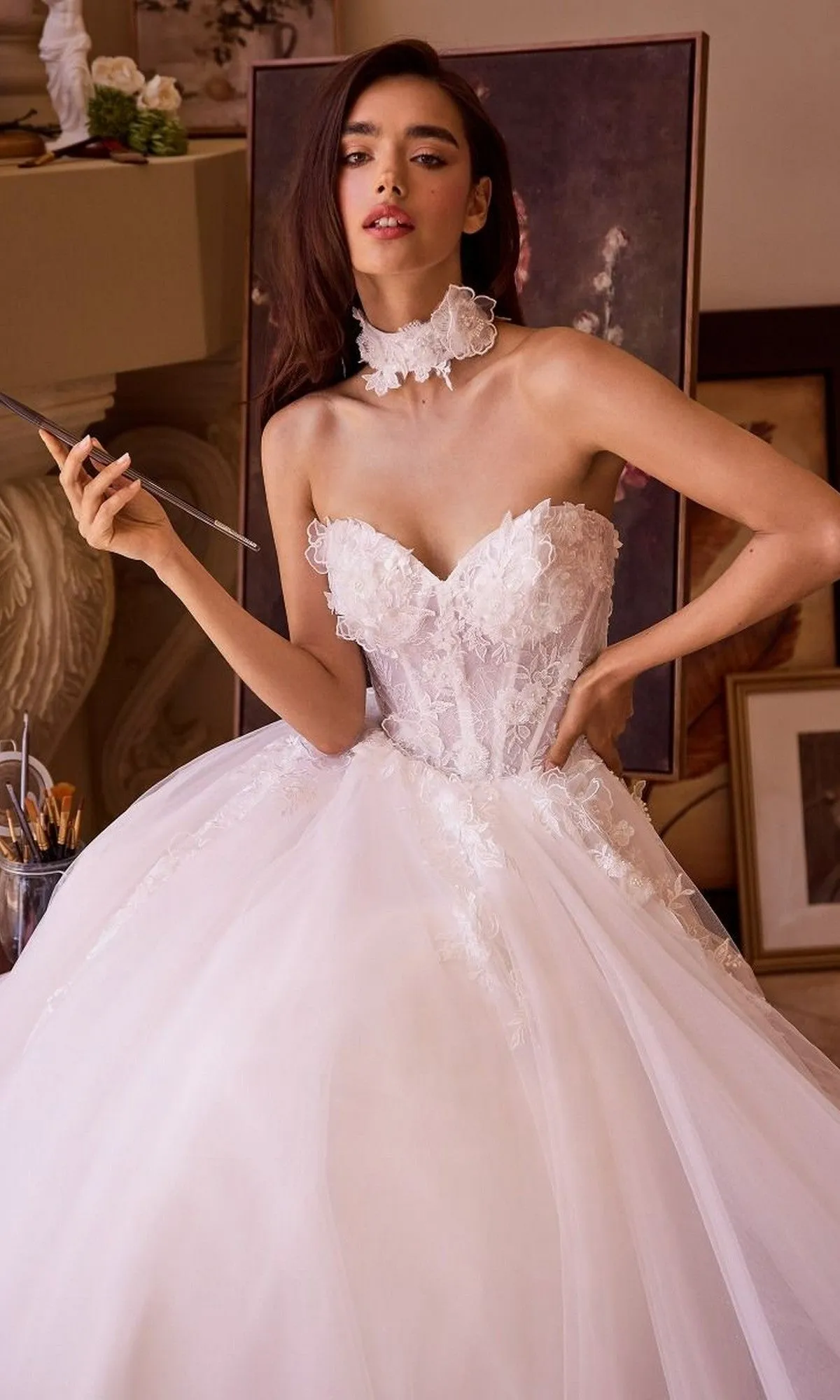 Long Wedding Dress: Andrea and Leo WL041 sold by PromGirl product image thumbnail 4