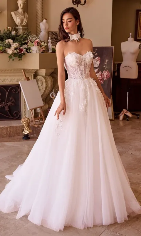 Long Wedding Dress: Andrea and Leo WL041 sold by PromGirl
