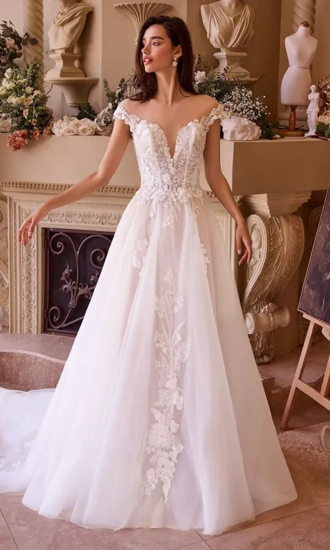 Long Wedding Dress: Andrea and Leo WL038 sold by PromGirl