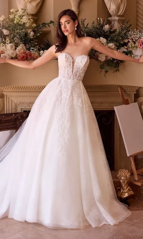 Long Wedding Dress: Andrea and Leo WL037 sold by PromGirl