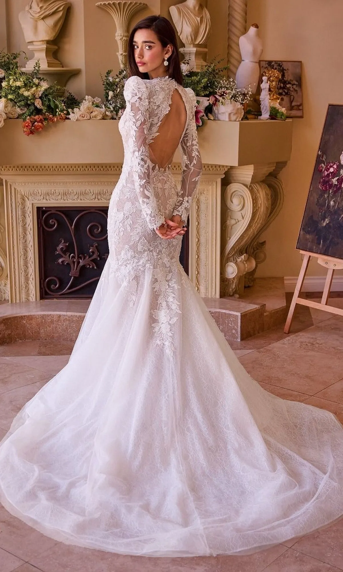 Long Wedding Dress: Andrea and Leo WL036 sold by PromGirl product image thumbnail 2
