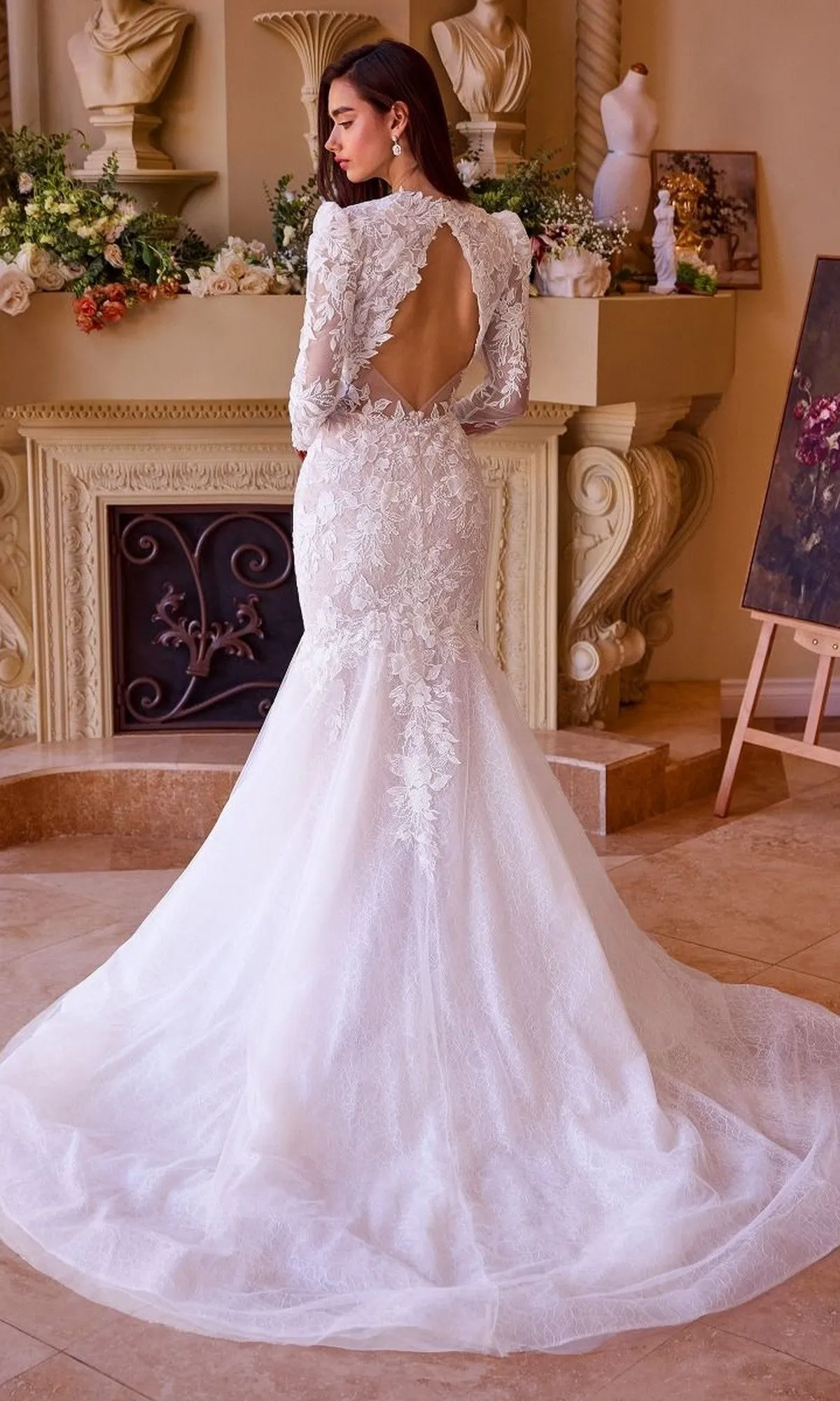 Long Wedding Dress: Andrea and Leo WL036 sold by PromGirl product image thumbnail 3