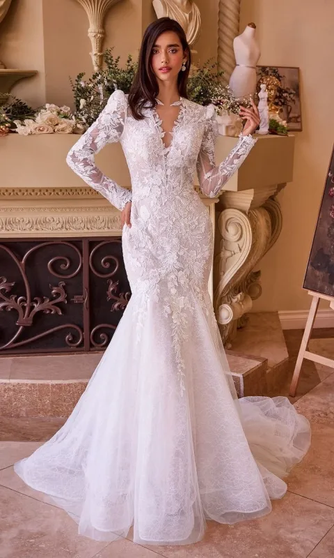 Long Wedding Dress: Andrea and Leo WL036 sold by PromGirl