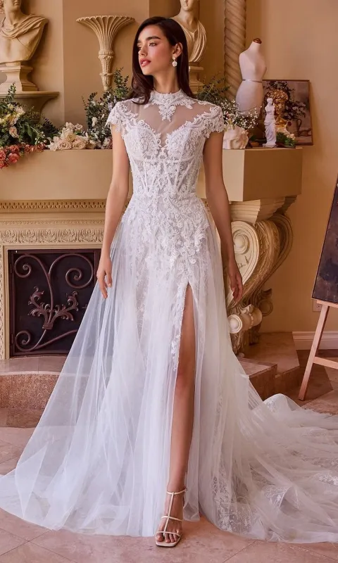 Long Wedding Dress: Andrea and Leo WL035 sold by PromGirl