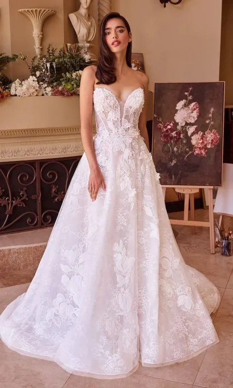 Long Wedding Dress: Andrea and Leo WL034 sold by PromGirl