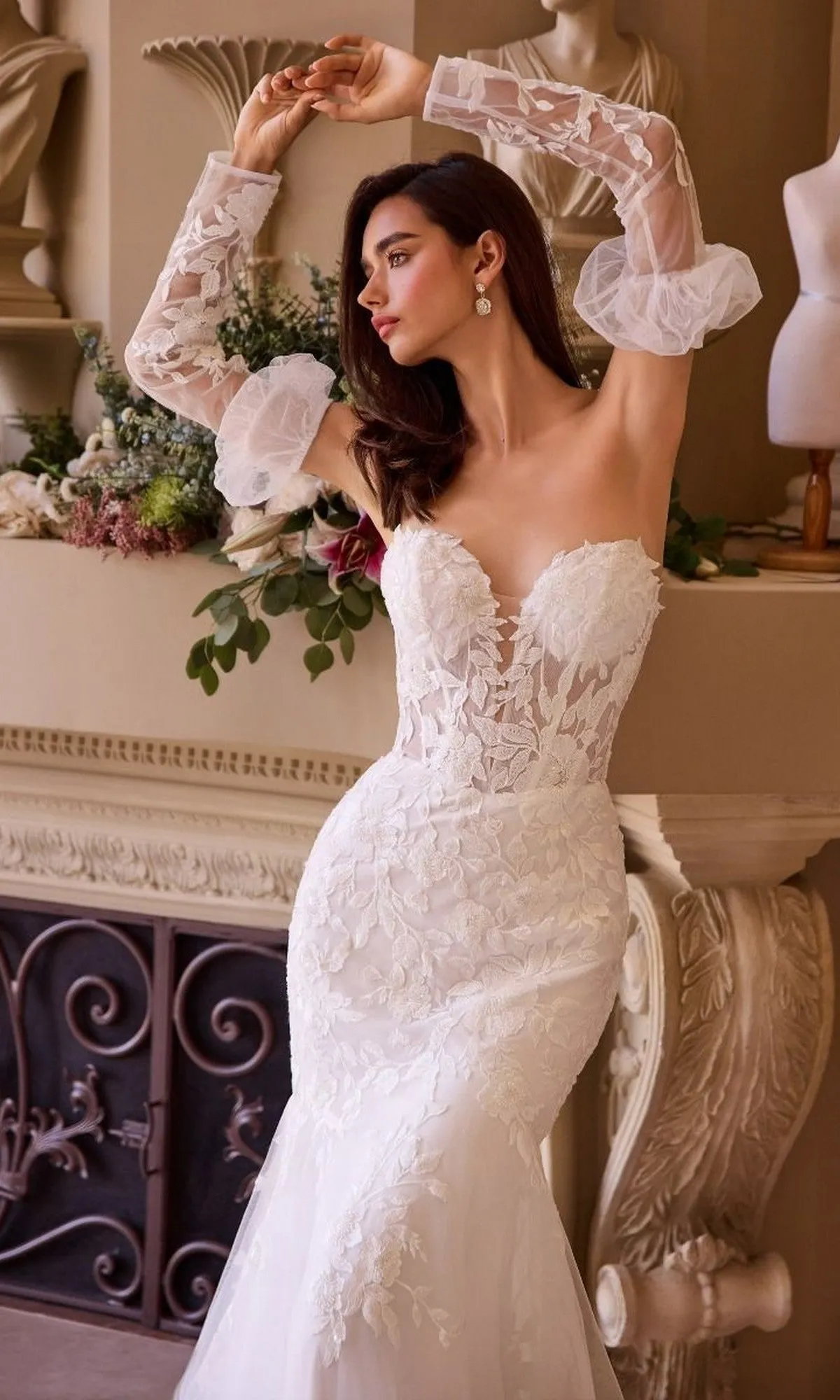 Long Wedding Dress: Andrea and Leo WL033 sold by PromGirl product image thumbnail 3