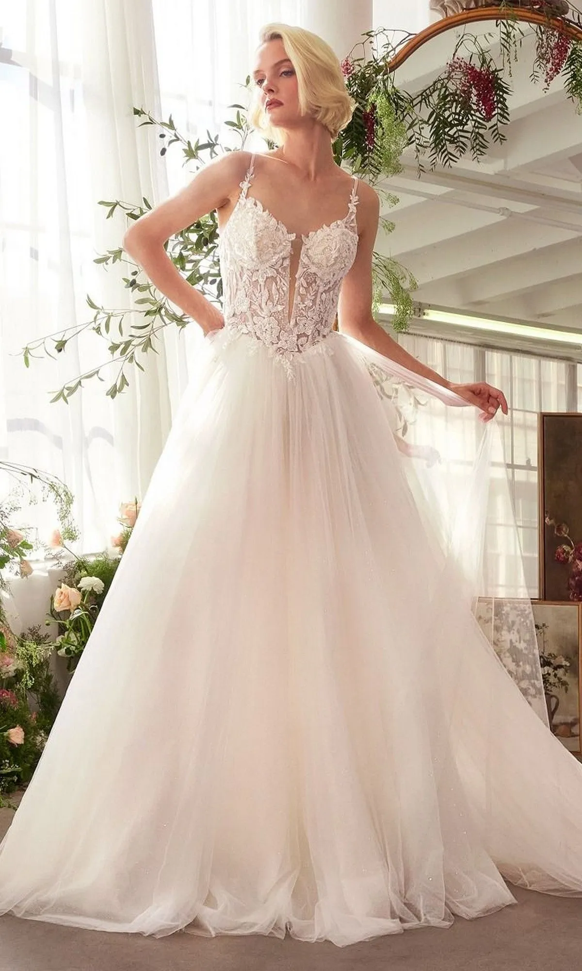 Long Wedding Dress: Andrea and Leo WL029 sold by PromGirl