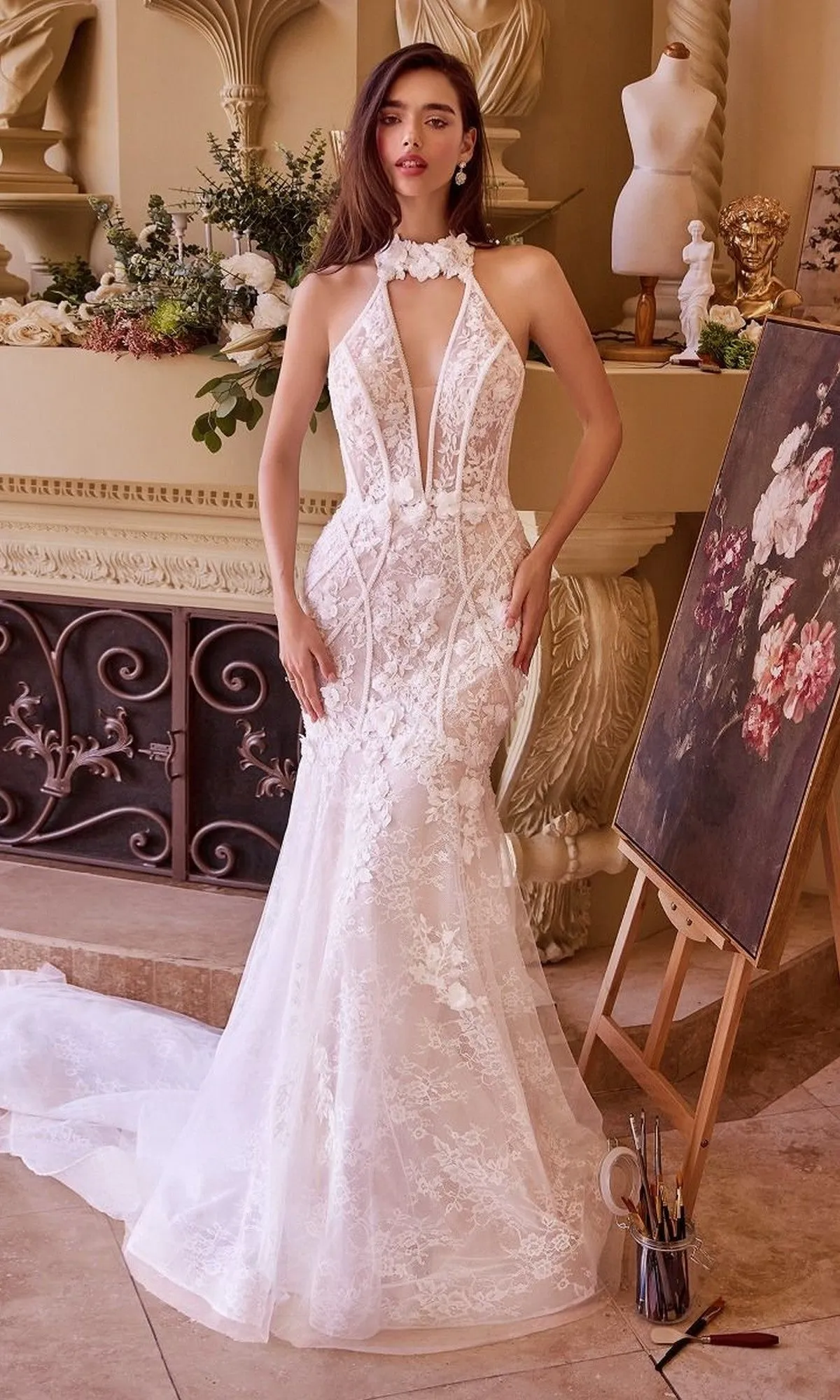 Long Wedding Dress: Andrea and Leo WL019 sold by PromGirl