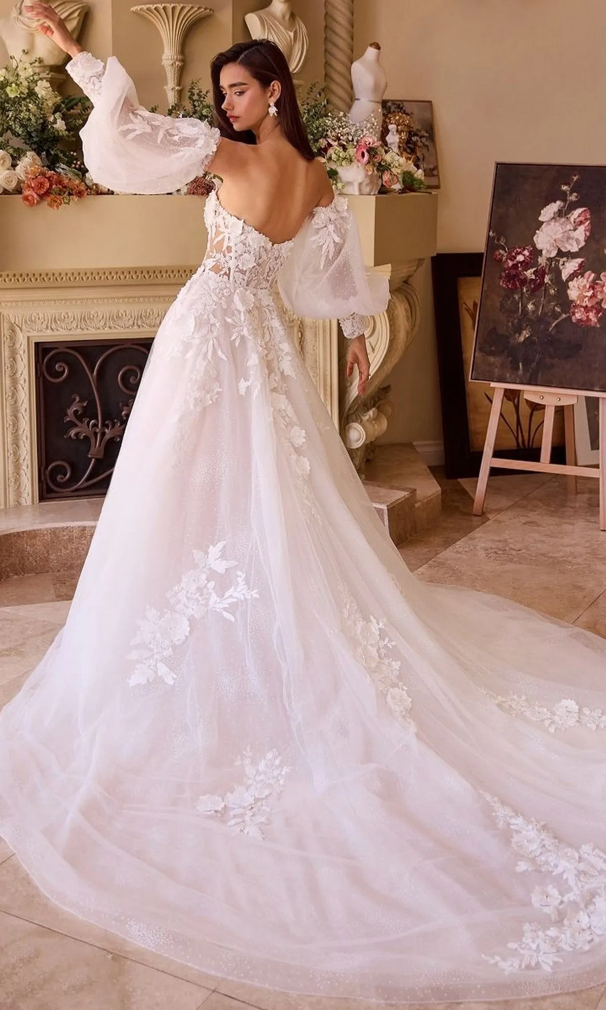Long Wedding Dress: Andrea and Leo WL018 sold by PromGirl product image thumbnail 4