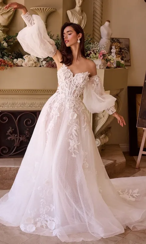 Long Wedding Dress: Andrea and Leo WL018 sold by PromGirl