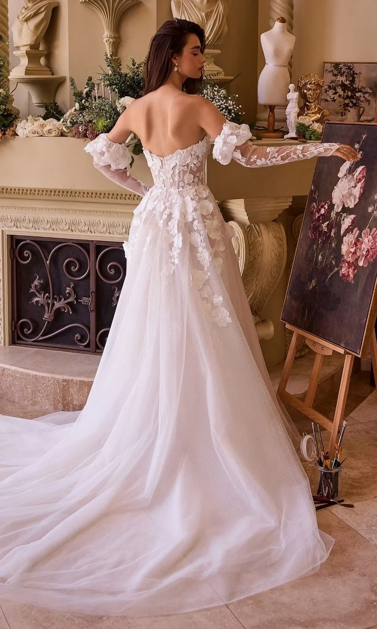 Long Wedding Dress: Andrea and Leo WL017 sold by PromGirl product image thumbnail 2