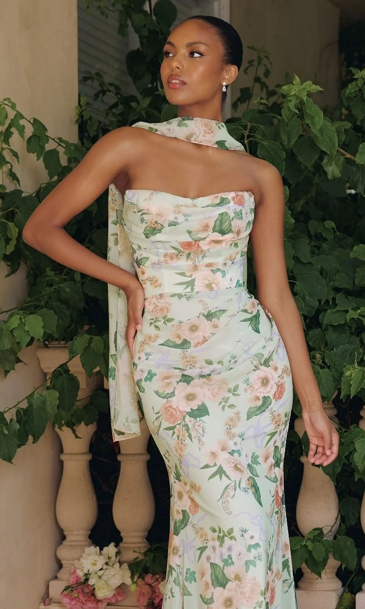 Strapless Print Mermaid Prom Gown: Amoris T718 sold by PromGirl product image thumbnail 3