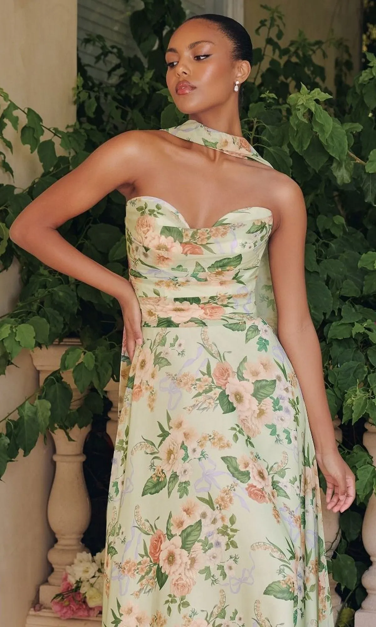 Strapless Long Print Prom Dress: Amoris T717 sold by PromGirl product image thumbnail 3