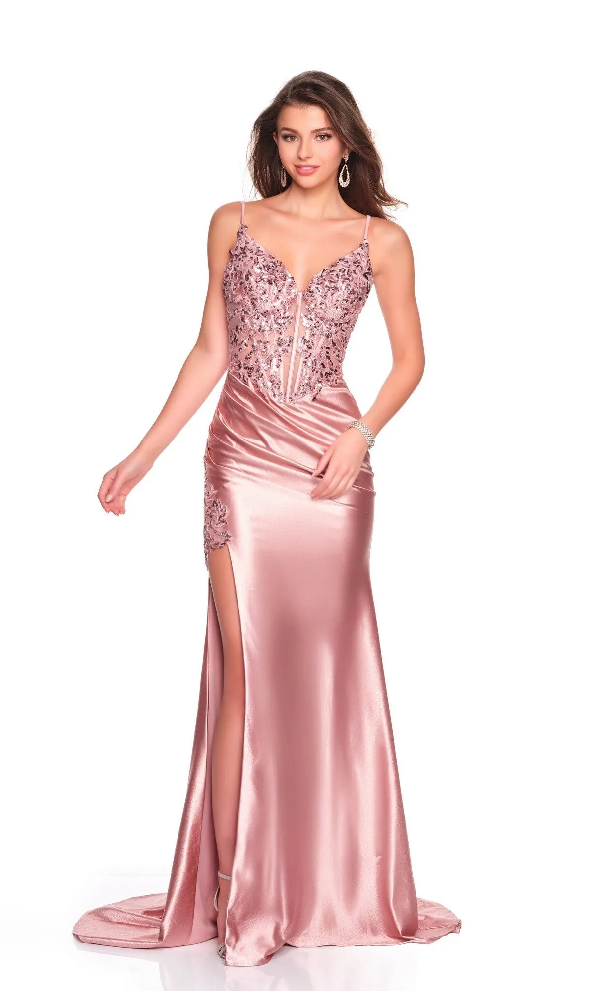 Long Prom Dress: Dave and Johnny 12601 sold by PromGirl