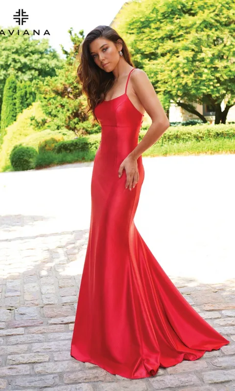 Statement-Back Long Prom Dress: Faviana ES10890 sold by PromGirl