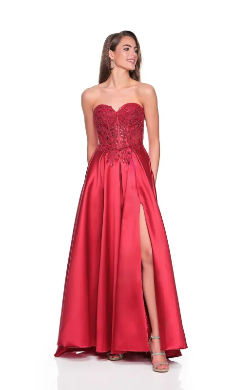 Long Prom Dress: Dave and Johnny 12575 sold by PromGirl