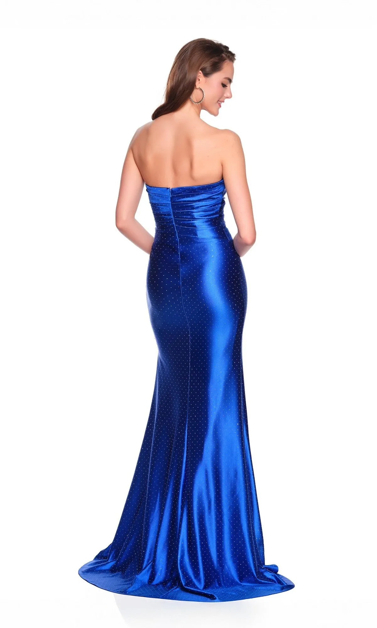 Cut-Out Strapless Prom Gown: Dave & Johnny 12769 sold by PromGirl product image thumbnail 2