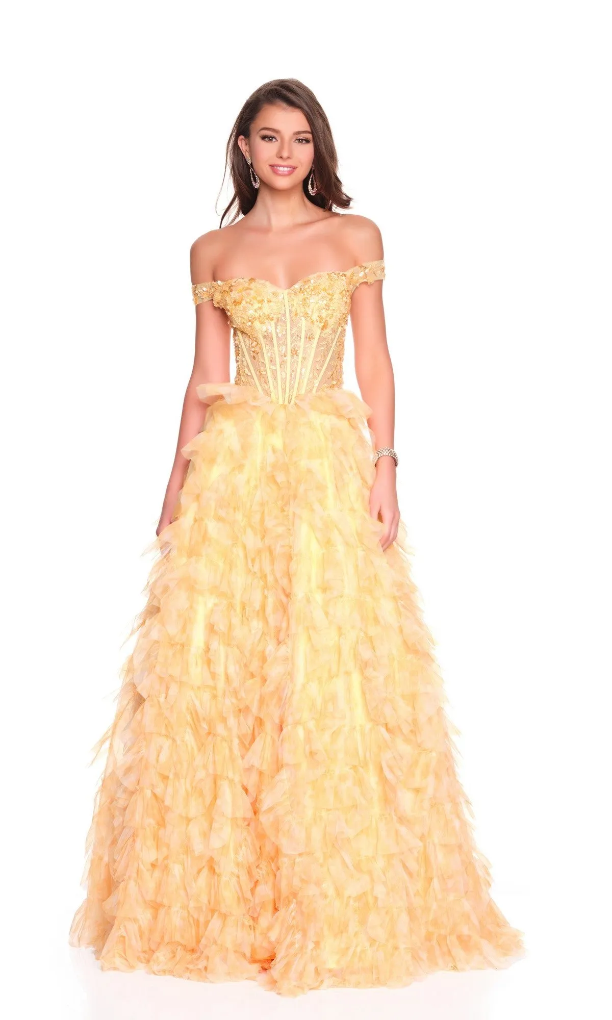 Long Prom Dress: Dave and Johnny 12767 sold by PromGirl