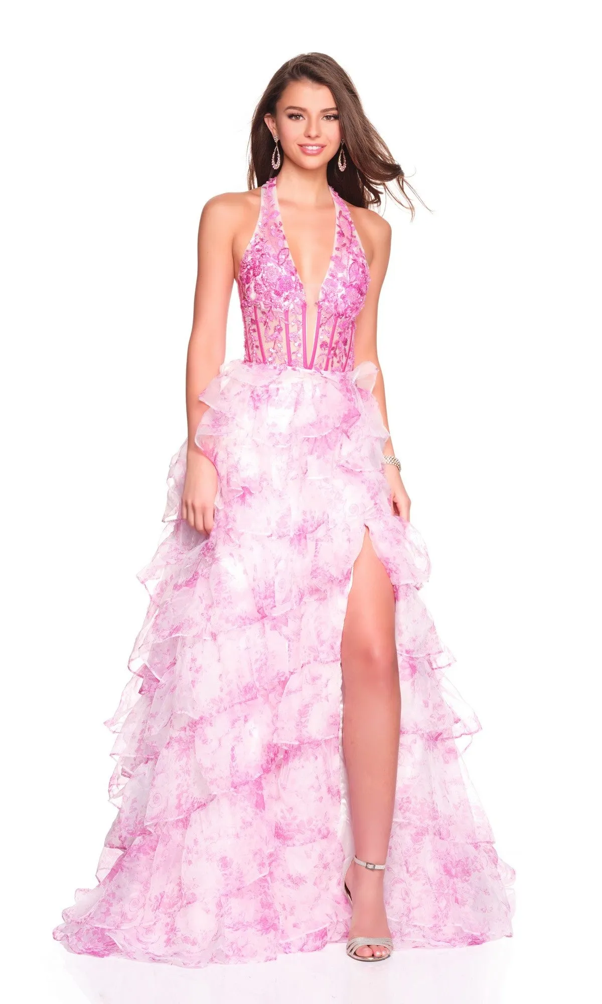Long Prom Dress: Dave and Johnny 12766 sold by PromGirl
