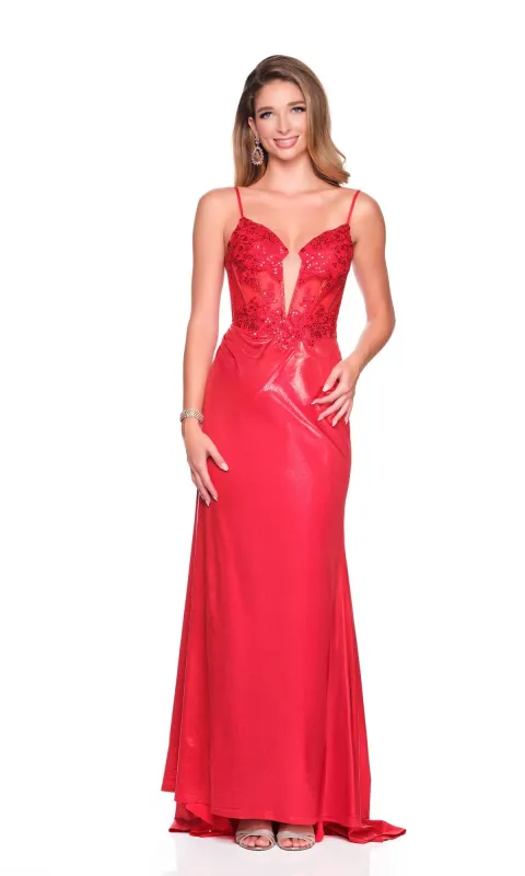 Long Prom Dress: Dave and Johnny 12740 sold by PromGirl