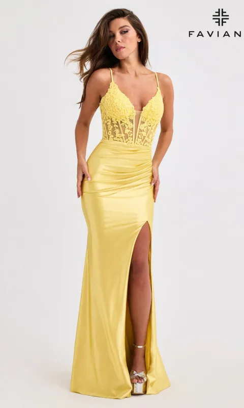 Long Prom Dress: Faviana 11400 sold by PromGirl