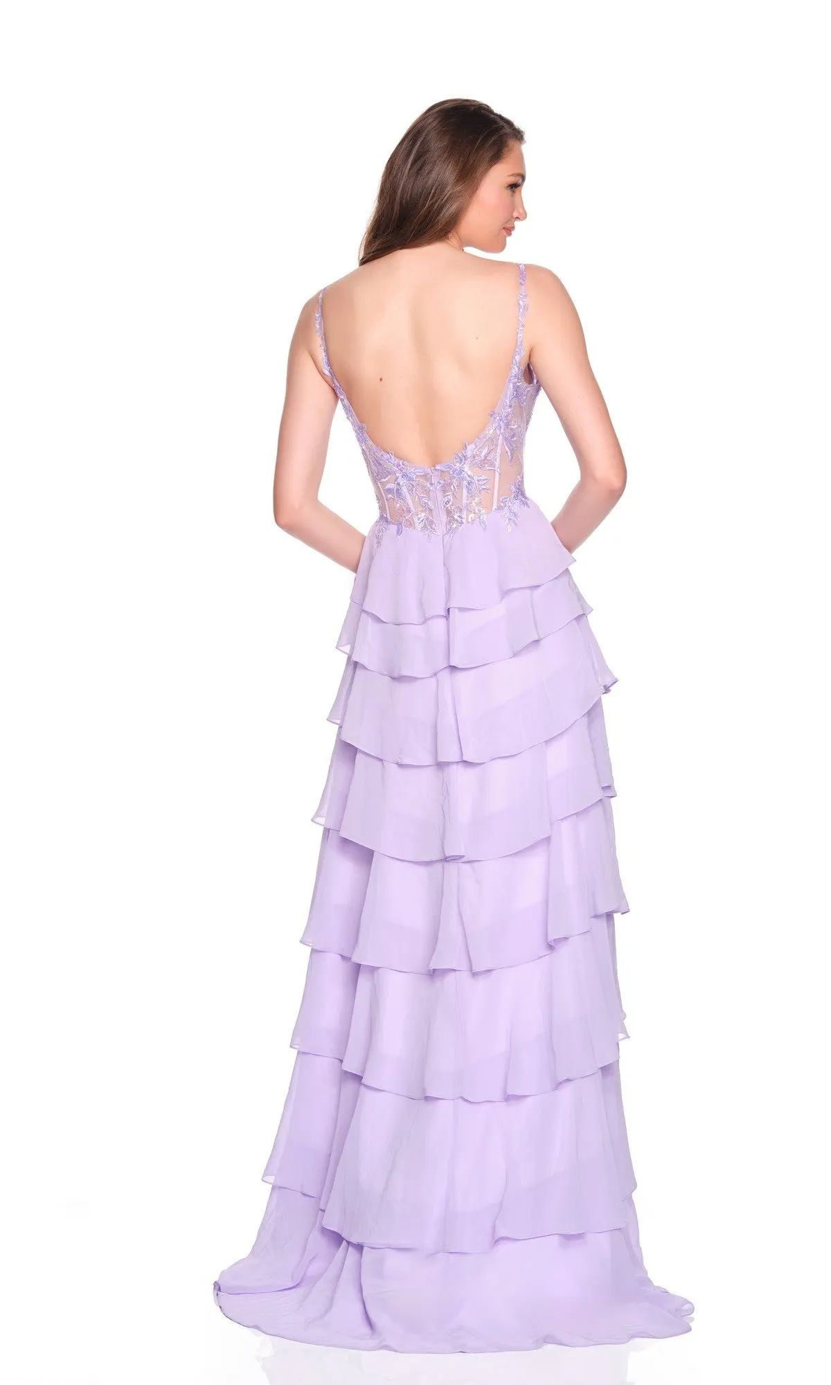 Long Prom Dress: Dave and Johnny 12680 sold by PromGirl product image thumbnail 2