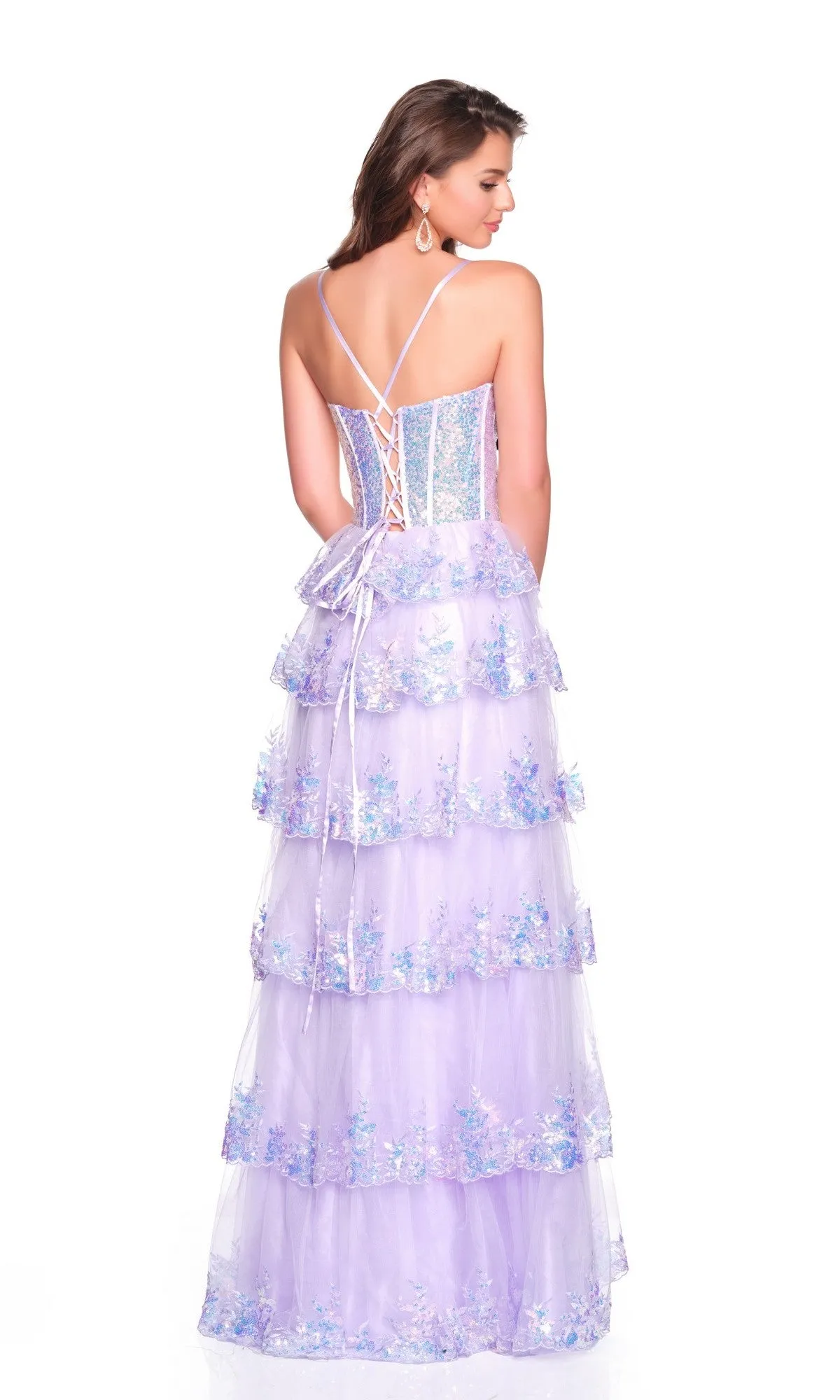Long Prom Dress: Dave and Johnny 12636 sold by PromGirl product image thumbnail 2