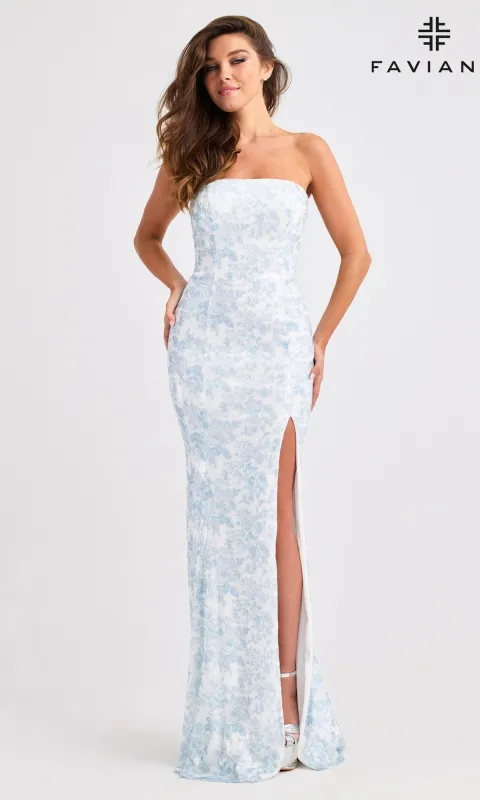 Long Prom Dress: Faviana 11442 made by Faviana