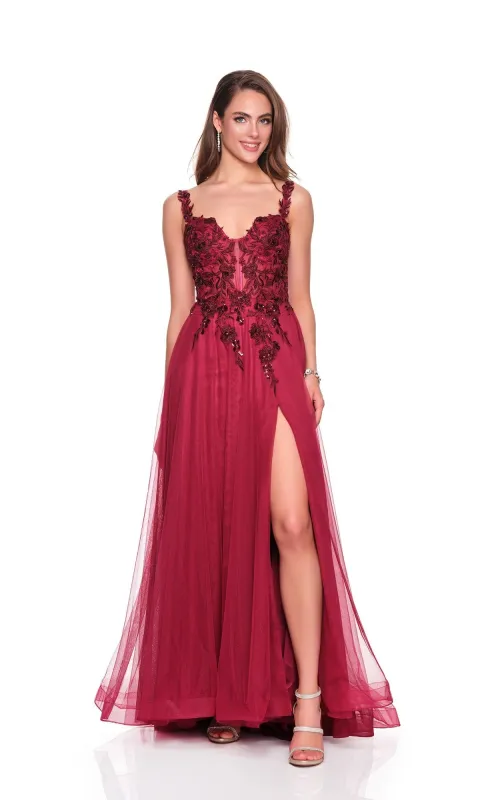 Long Prom Dress: Dave and Johnny 12808 sold by PromGirl