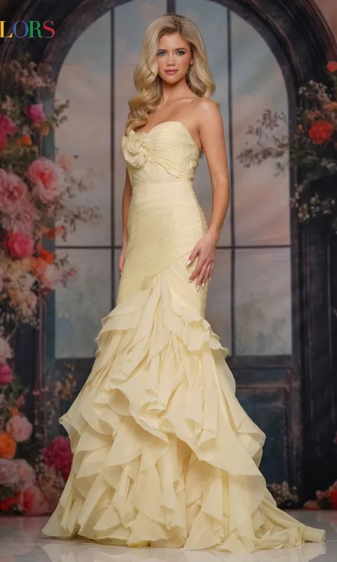 Long Prom Dress: Colors Dress 3886 sold by PromGirl