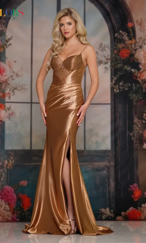 Long Prom Dress: Colors Dress 3907 sold by PromGirl