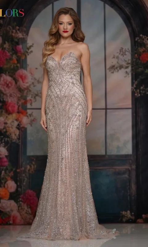 Long Prom Dress: Colors Dress 3912 sold by PromGirl