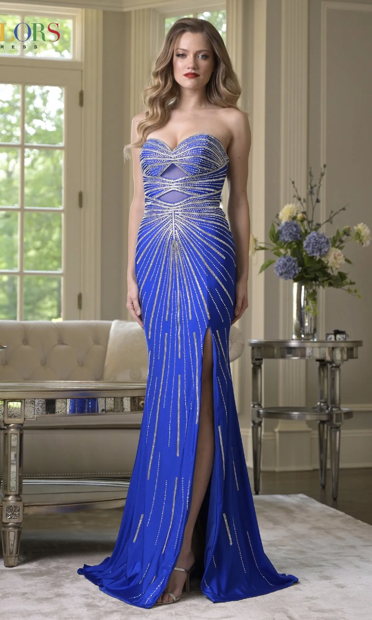 Strapless Beaded Prom Gown: Colors Dress 3921 sold by PromGirl product image thumbnail 3