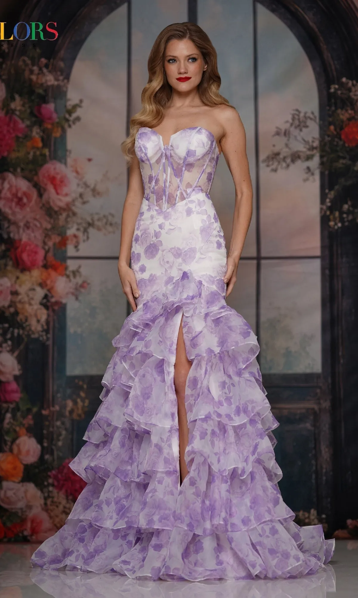 Long Prom Dress: Colors Dress 3928 sold by PromGirl product image thumbnail 4