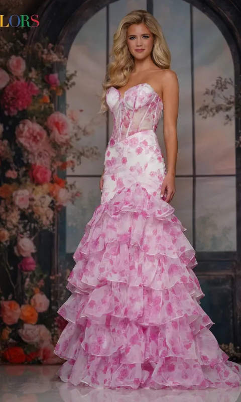 Long Prom Dress: Colors Dress 3928 sold by PromGirl