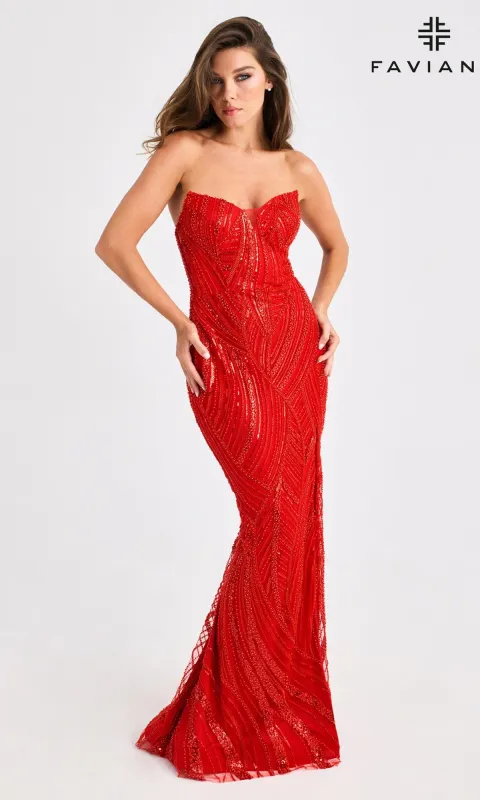 Long Prom Dress: Faviana 11463 sold by PromGirl