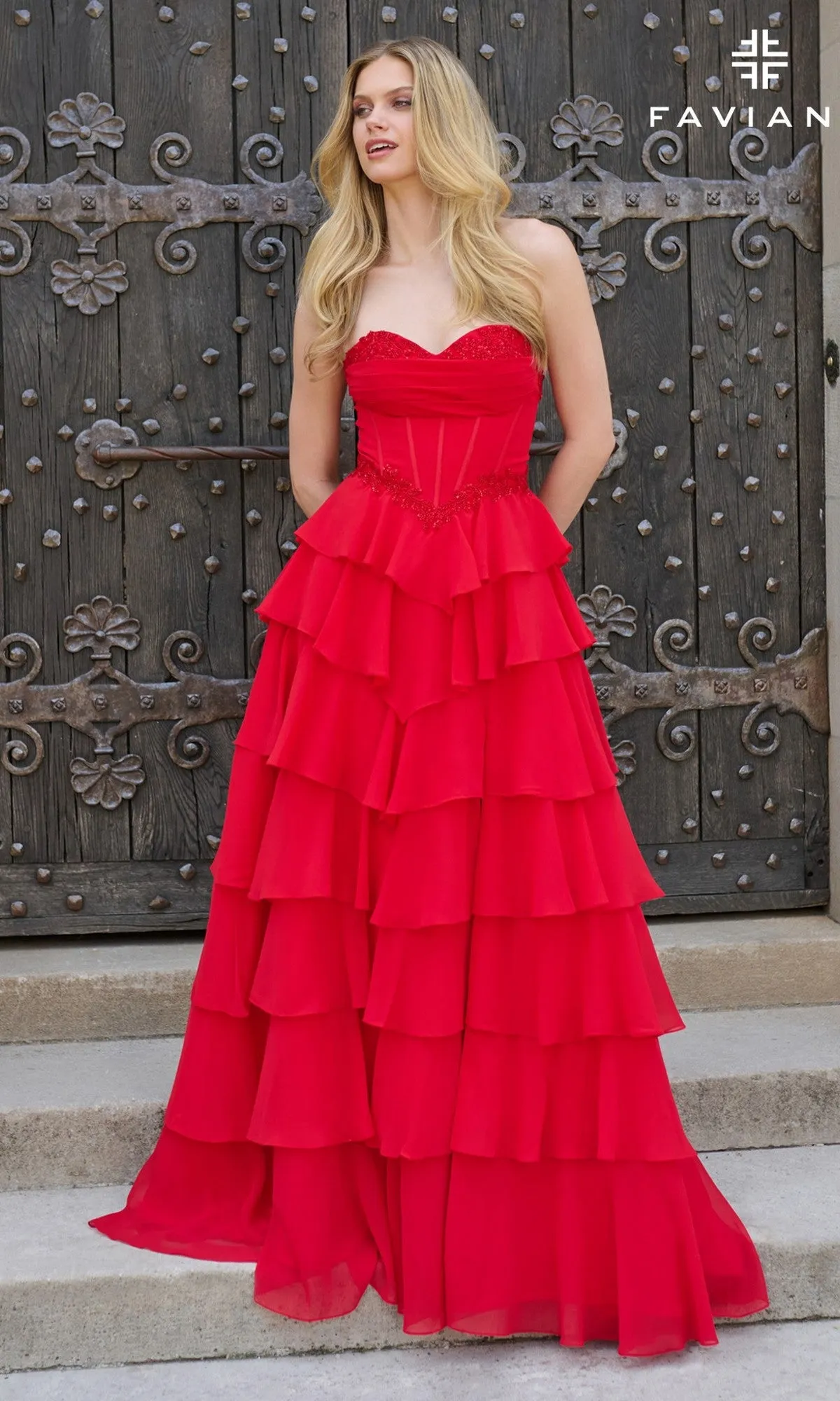 Long Prom Dress: Faviana 11460 sold by PromGirl product image thumbnail 4