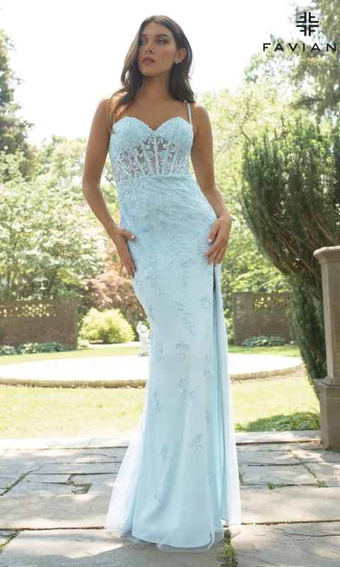 Long Prom Dress: Faviana 11439 sold by PromGirl