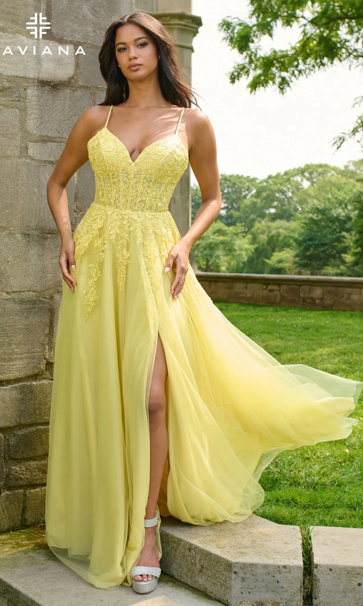 Embroidered Long Prom Ball Gown: Faviana 11438 sold by PromGirl product image thumbnail 3